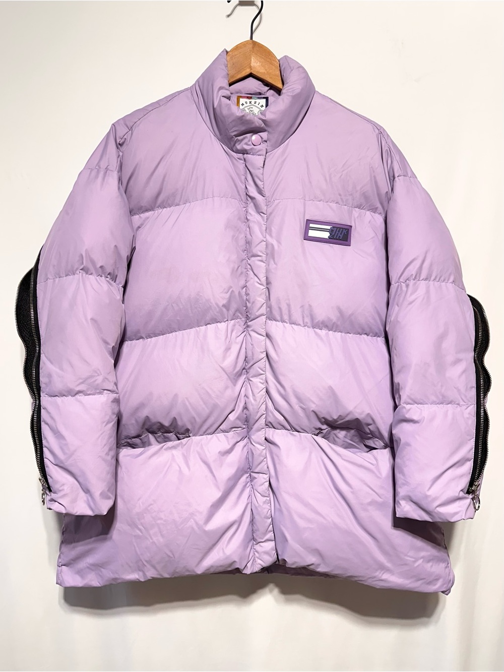 MUKZIN Space Lavender 90% Duck Down Oversized Puffer Jacket M - Picture 2 of 13
